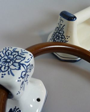 Conjunto de 6 accesorios de baño de cerámica azul oscuro Antuco
